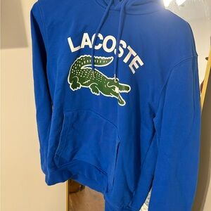 Lacoste Blue Hoodie with Logo